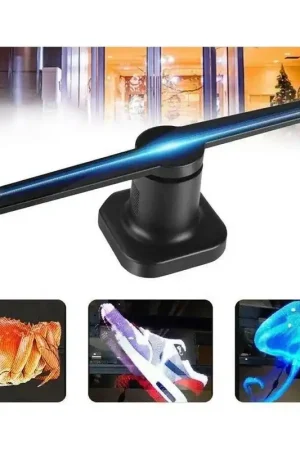 Trade Shop - Proiettore Olografico 3d Led Fan Insegna Pubblicitaria Wifi Luminosa - Super Prezzo