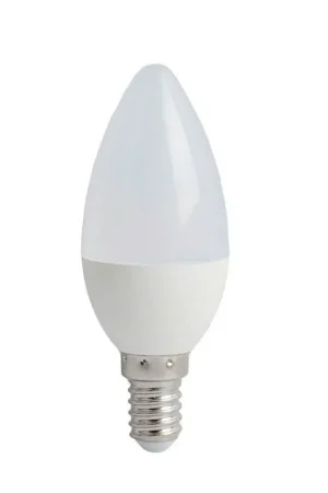 Trade Shop - Lampadina Led 6watt A Candela Attacco E14 6500k 3000k 4000k Basso Consumo C3603 - -bianco Caldo - Offerta Del Giorno
