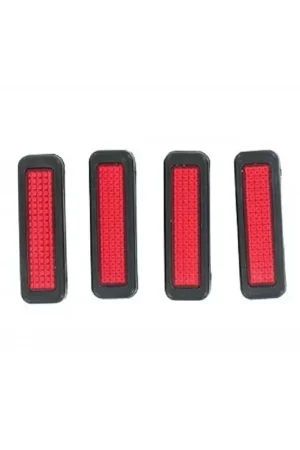 Reso Gratuito Trade Shop - Coppia Protezioni Portiera Con Catarifrangenti 4.5cm Salvaporta Paracolpi Esterno Auto -
