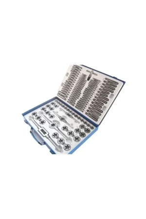 Super Prezzo Trade Shop - Filiera 110 Pezzi Set Filiere Per Filettatura Kit Completo Di Maschi -