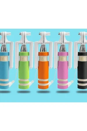 Miglior Prezzo Trade Shop - Mini Monopiede Telescopico Selfie Stick Smartphone Pieghevole Con Cavo Jack -