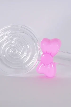 Trade Shop - Set 12 Pezzi Bomboniera Bomboniere Lecca Lecca Fiocco Rosa Scatolina Confetti - Di Tendenza