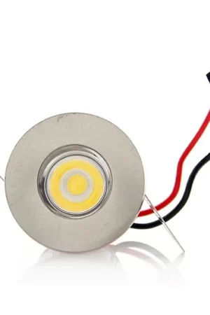 Trade Shop - Faretto Incasso 1 Led 1w Spot Mini Luce Bianco Freddo Punto Luce + Driver - Bianco-bianco Freddo - Subito Disponibile