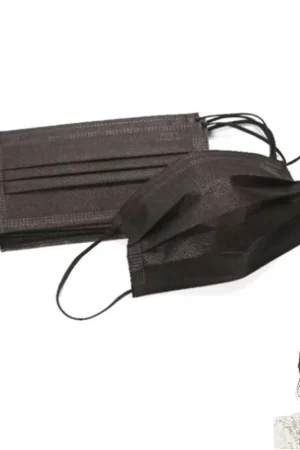 Trade Shop - Mascherine Nere Protettive Viso Chirurgiche Tnt Monouso Mascherina Nera Facciale - Must-Have