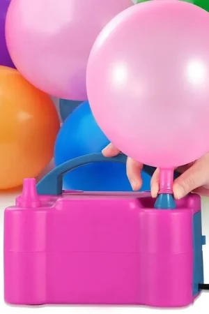 Affare Trade Shop - Gonfiatore Elettrico Gonfia Palloncini Pompa 600 W 4 Beccucci Per Party Feste -