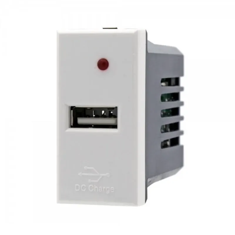 Economico Trade Shop - Modulo Caricatore Presa Usb 5v 2,1a Bianco Compatibile Bticino Axolute -