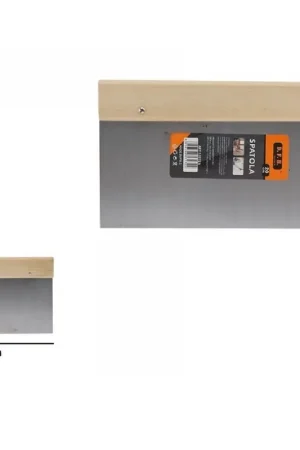 Trade Shop - Spatola Stecca Pareti Stucco In Acciaio Impugnatura Legno Da 20cm Pittore 53272a - Prezzo Conveniente