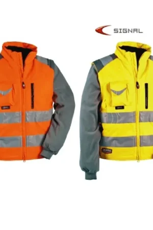 Promozione Esclusiva Trade Shop - Gilet Imbottito Signal Cofra Catarifrangente Da Lavoro Antinfortunistica Giubbin - Giallo 50
