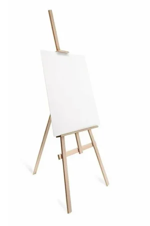 Trade Shop - Cavalletto Pittorico In Legno Inclinabile 165 Cm Pittura Esposizione Tele Quadri - Offerta Limitata