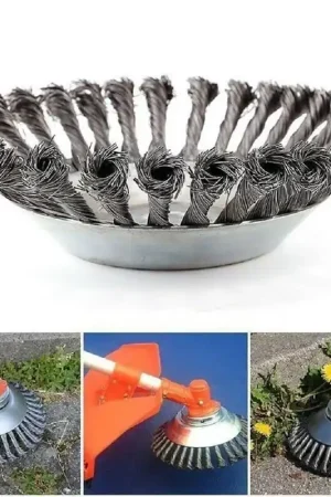 Prezzo Scontato Trade Shop - Testina Per Decespugliatore Universale Spazzola Per Pulizia Pavimenti 150mm 6" -