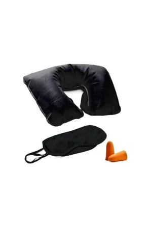 A Buon Prezzo Trade Shop - Kit Travel Sleppy Da 3 Pz. Cuscino Da Viaggio, Mascherina E Tappi Orecchie -