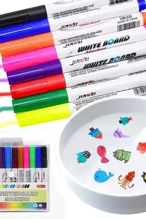 Trade Shop - Set 12 Pennarelli Magici Pittura Ad Acqua Penna Galleggiante Lavabile Bambini - Prezzo Ridotto