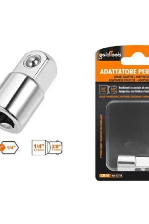 Promo Stagionale Trade Shop - Adattatore Attacco Quadrato 3/8" Per Chiavi A Bussola 1/4" Sfera A Molla 57218 -