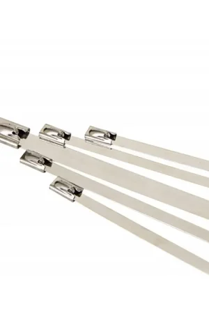 Trade Shop - Set 21pz Fascette Metallo Sigillo 4.6x300mm Auto Stringenti Cablaggi Fermacavo - Pagamento Sicuro