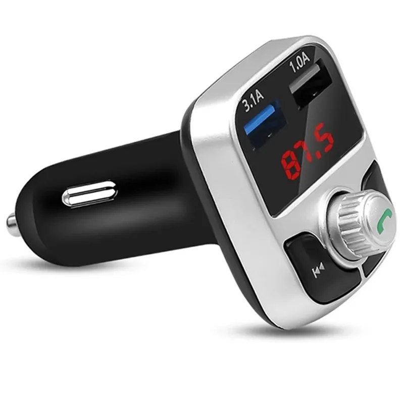 Trade Shop - Ricevitore Audio Per Auto Wireless Universale Bluetooth Accessori Usb E Vivavoce - Offerta Speciale