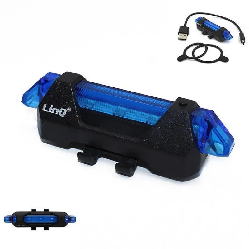 Prezzo Scontato Trade Shop - Luce Led Ricaricabile Usb Per Bici Bicicletta Alta Luminosità Sicurezza Bk-059 -