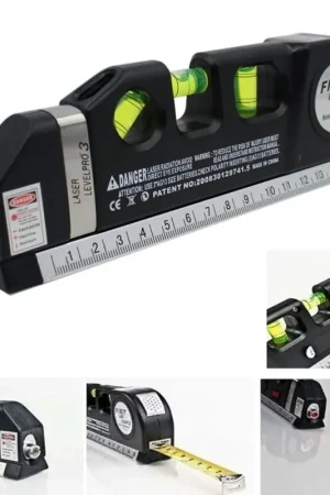 Spedito Oggi Trade Shop - Livella Laser Di Precisione Metro Level Pro 4 In 1 Fai Da Te Elettronica 250 Cm -