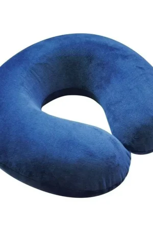 Super Prezzo Trade Shop - Cuscino Da Viaggio Collo Collare Poggiatesta Cervicale 31cm Viaggi Auto Aereo - Blu