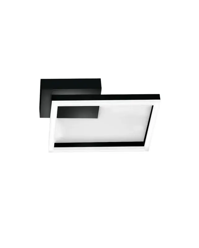 Plafoniera BARD a led moderna 22W Nero 3394-21-101 Fabas Luce Offerta