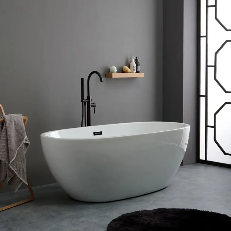 Vasca da bagno in acrilico bianco centro stanza Esclusivo