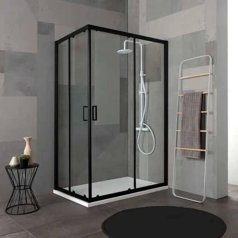 Solo Oggi Box doccia 70x90 h190 profilo nero opaco