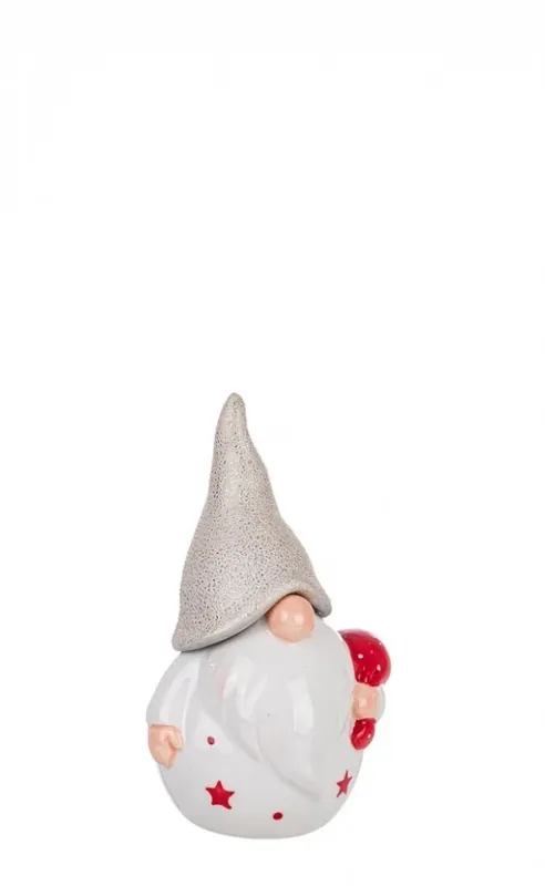Super Prezzo Babbo Natale Cheerful bianco con sacco regali
