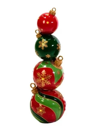 Offerta Del Giorno Sfera resina torre con led verde e rosso cm ø29,5h90