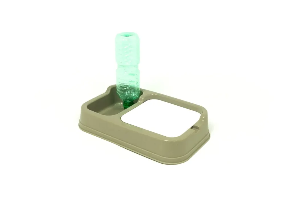 Solo Oggi Distributore Cibo/Acqua Per Animali Modello 700087 Colore Beige