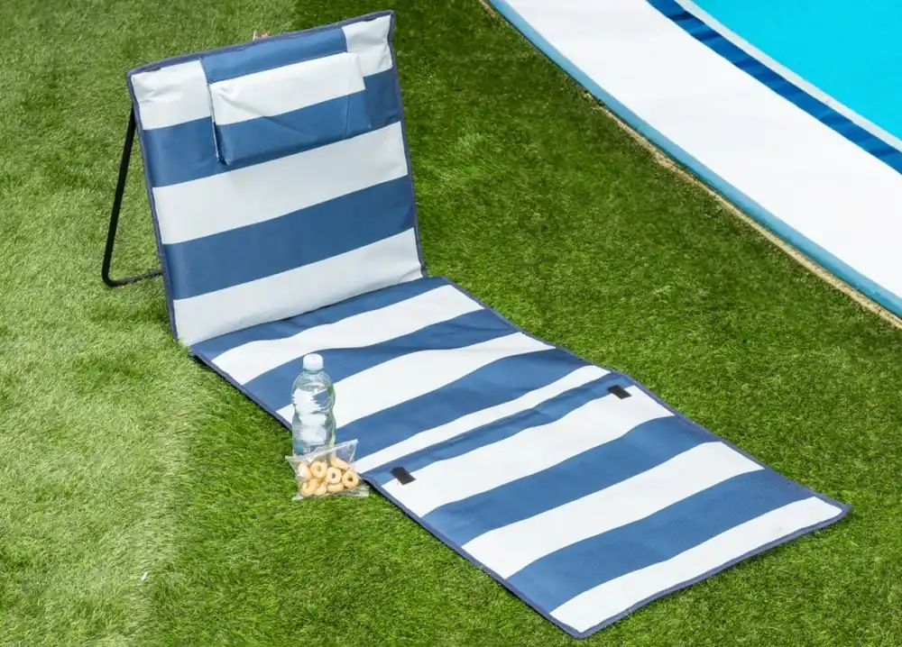 Materassino Prendisole Spiaggia Da Terra Reclinabile Imbottito Tindari Rigato Più Venduto