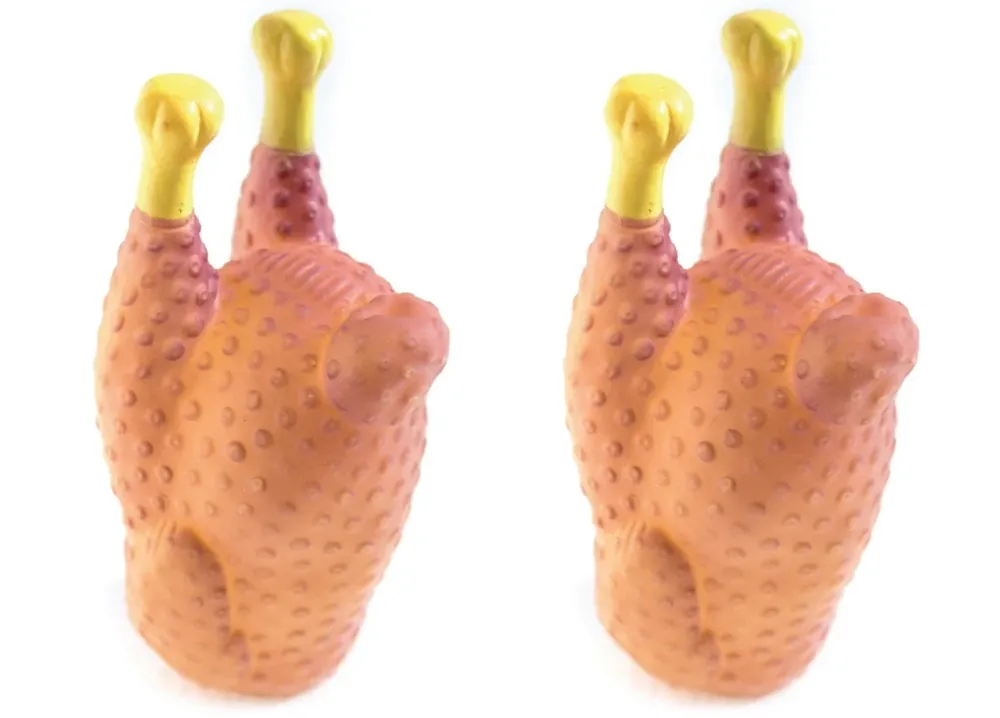 Sconto Set 2 Pezzi Gioco Pet Modello Food Pollo Resistente Per Animali Domestici