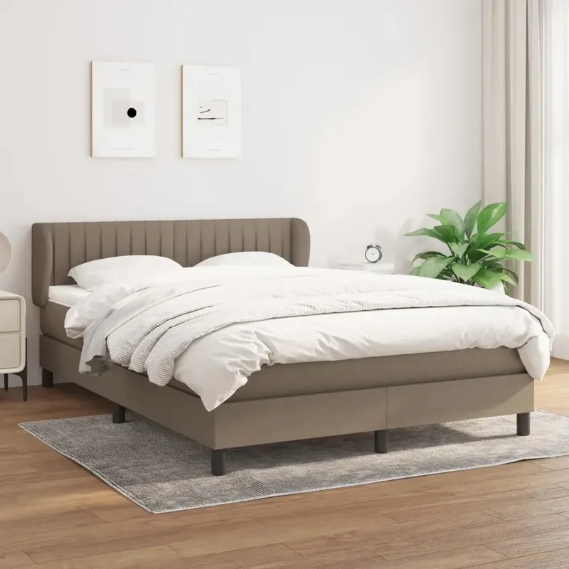 Giroletto a Molle con Materasso Tortora 140x200 cm in Tessuto Prezzo Scontato