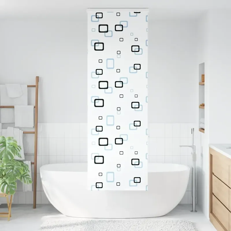 Ultimissimo Modello Tenda a Rullo per Doccia Cassonetto 80x240 cm Larghezza Tessuto 4014944