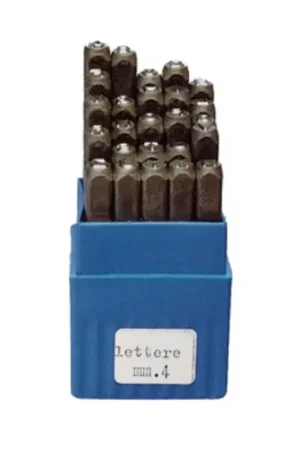 Prezzo Ridotto PUNZONI IN ACCIAIO SERIE 25 LETTERE 6X67 MM- 1,0 confezione
