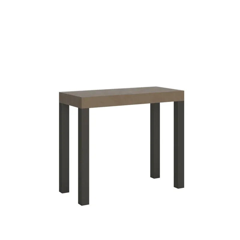 Consolle Allungabile 90-196x40x77 cm Everyday Small Tortora Telaio Antracite Compra Adesso