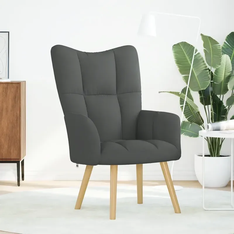 Sedia Relax Grigio Scuro in Tessuto 4016768 A Buon Prezzo