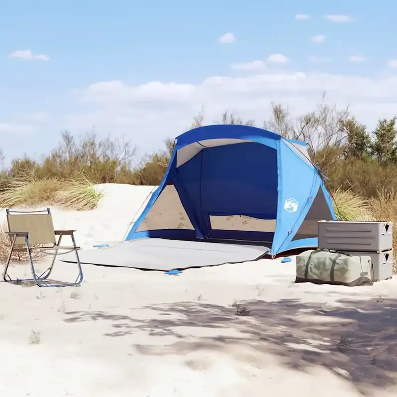 Tenda da Spiaggia 2 Persone Azzurra Impermeabile 4009578 Ultimissimo Modello