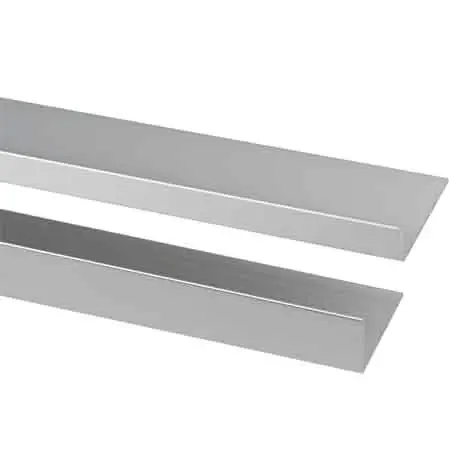 Compra Online PROFILO PER RIVESTIMENTI ANGOLARE TIPO 'L' 20x10x1 mm - satinato - barra 2 mt 950 - 10 metrilineari- ARCANSAS