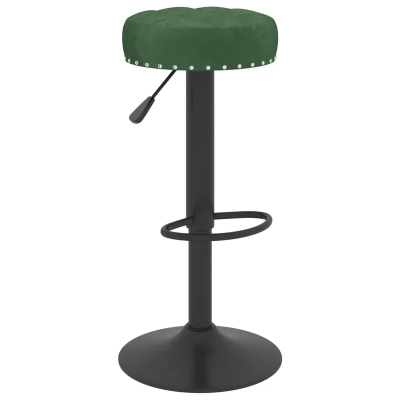 Prezzo Basso Sgabelli da Bar 2 pz Verde Scuro in Velluto 332998