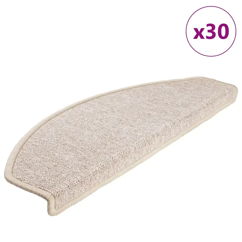 Tappetini per scale 30 pz 65x24x4 cm tortora semicircolari grandi 3365755 Non Perdere