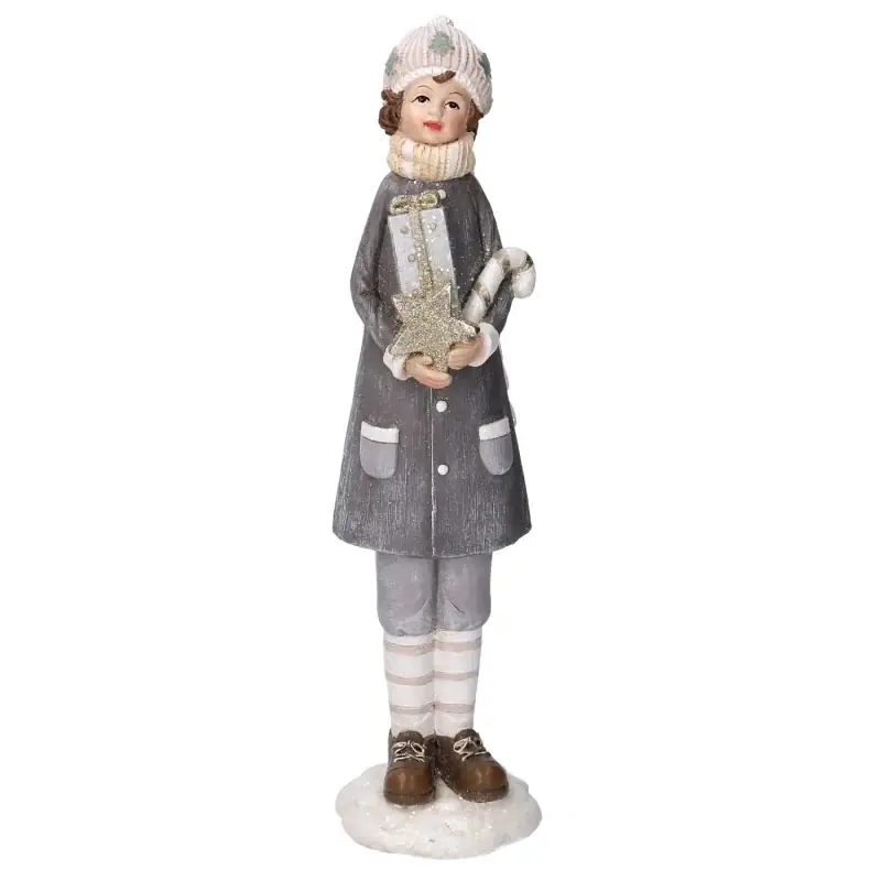 Must-Have Statua resina bambino coro bianco cm 8x8h31,5
