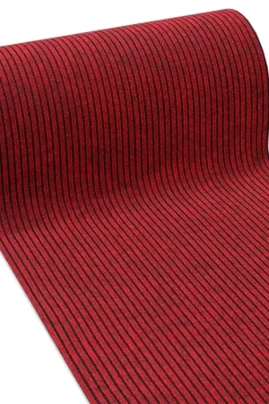 Consegna Rapida Passatoia Antiscivolo 100x160 Cm Corridoio Marciapiede Interno Esterno Tappeto Ingresso Righe Rosse