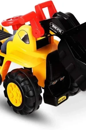 Escavatore Giocattolo Cavalcabile, Ruspa Elettrica Multifunzione con Suoni Realistici, Funzione Avanti e Dietro, Regalo per Bambini 3 Anni +, 85 x 45 x 30 cm Più Venduto