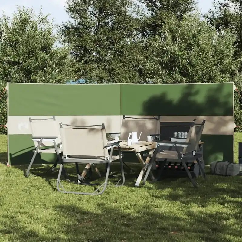 Frangivento da Campeggio Verde 344x120 cm Impermeabile 4009651 Offerta Limitata