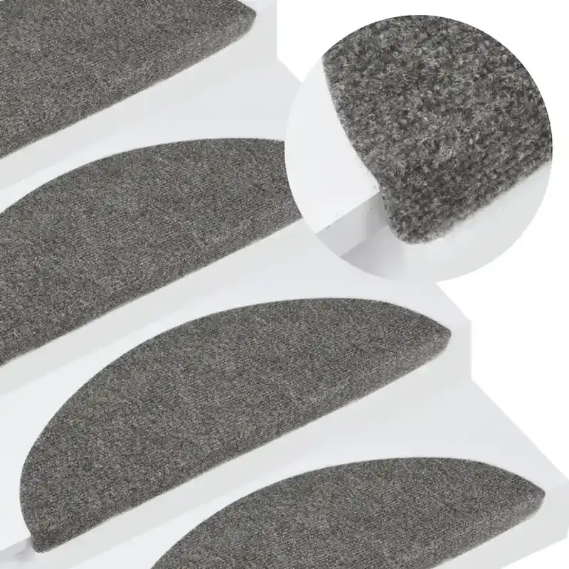 Occasione Tappetini Autoadesivi per Scale 30 pz Grigi 56x17x3 cm 3365910