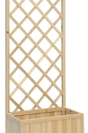 Fioriera da Giardino 60x31xh150 cm in Legno Naturale Rama Compra Online